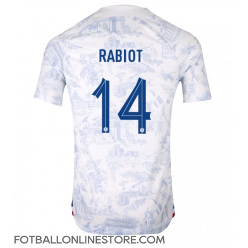 Billige Frankrike Adrien Rabiot #14 Bortetrøye VM 2022 Kortermet